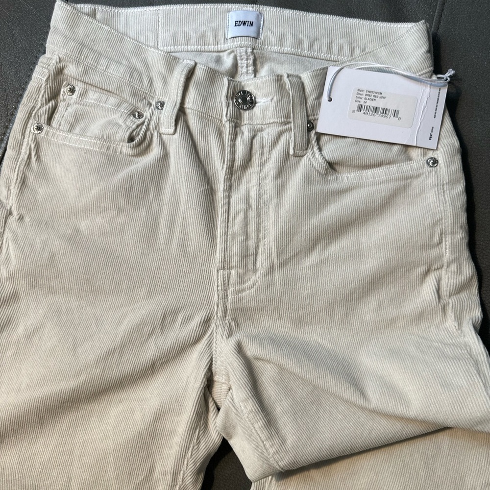 Edwin Bree Glacier Corduroy Regular Hem